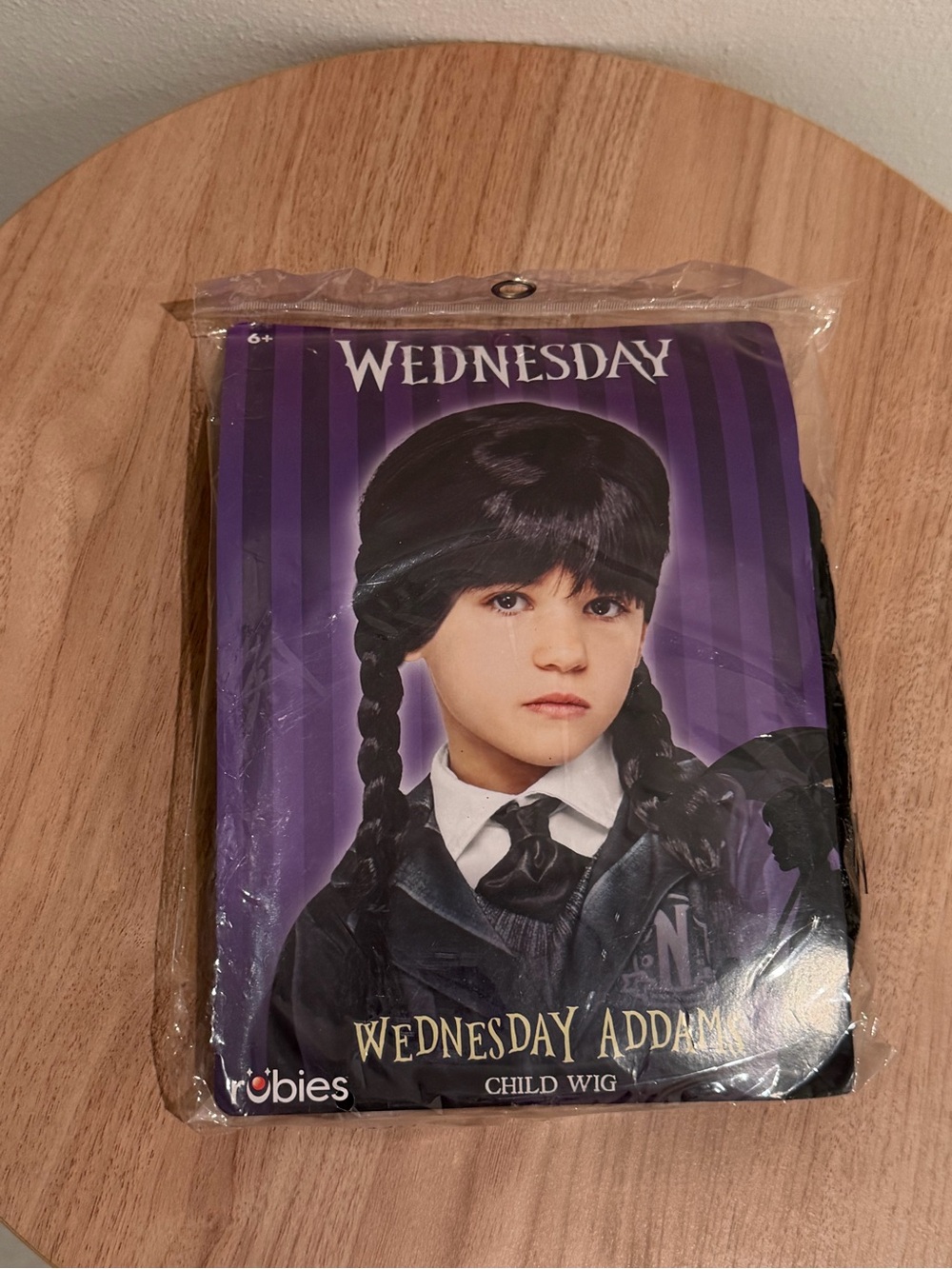Rubie's Wednesday Addams Child Wig - Black Halloween costume accessories